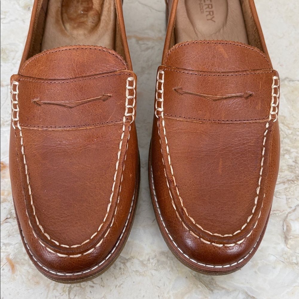 Sperry Seaport Classic Leather Penny Loafers - Picture 9 of 15